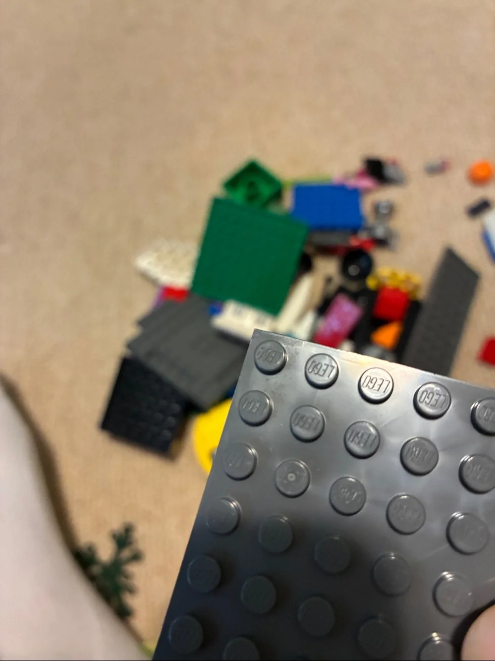 Lego Container with Variety of Blocks and Pieces